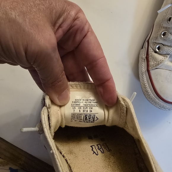 Converse Womens White All Star Sneakers - Picture 3 of 8